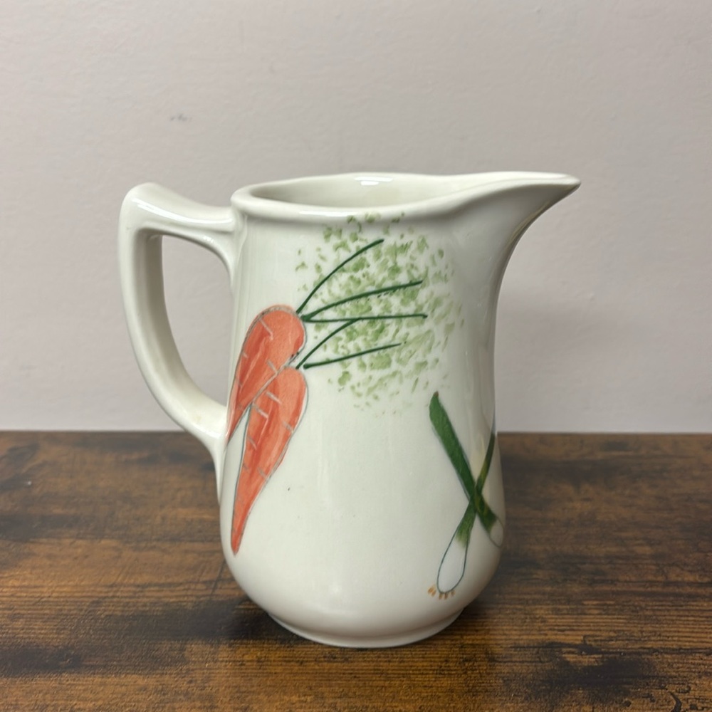 Spring Vegetable Pitcher Hartstone Pottery